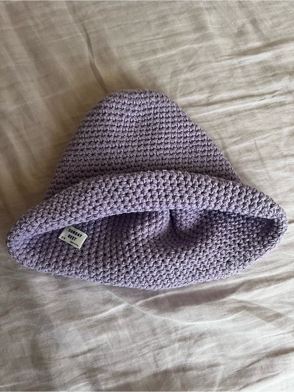 Sunday Best woman Crocheted Lilac Bucket Hat